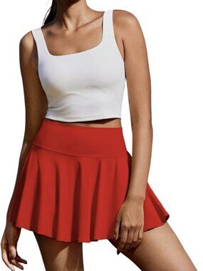 NWT PINSPARK Women's athletic pleated skirt w/pockets, size Medium